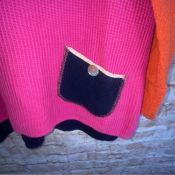 Margaret Winters Laglenlook Colorblock Pullover Waffle Top Size Small - Picture 5 of 9